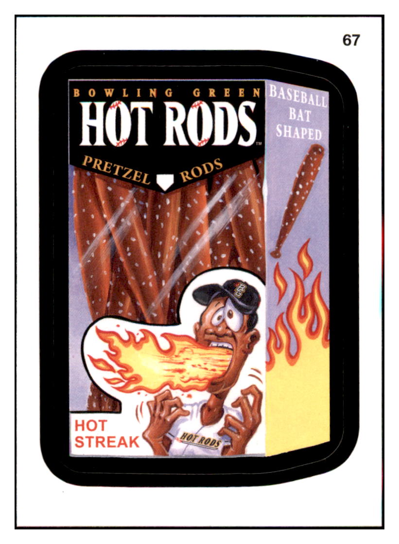 2016 Topps MLB Wacky
Packages Bowling Green Hot Rods Pretzel Rods
Bowling Green Hot Rods Baseball Card GMMGD simple Xclusive Collectibles