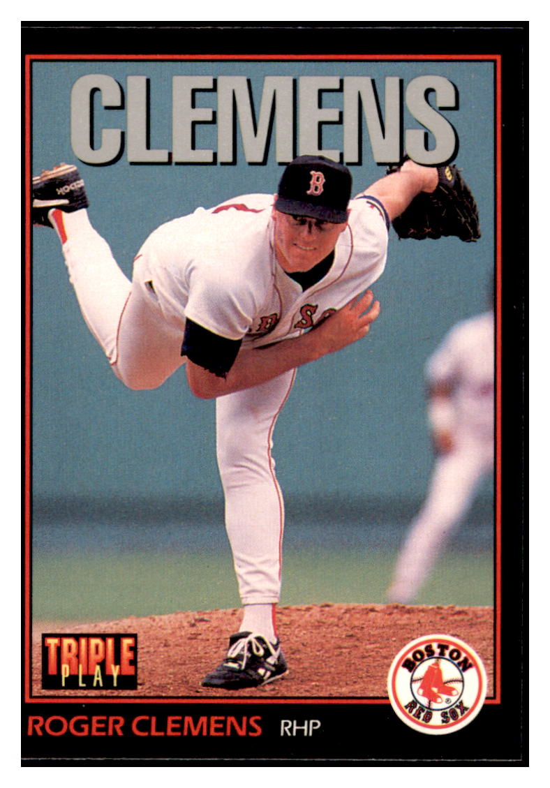 1993 Triple Play Roger
  Clemens   Boston Red Sox Baseball Card
  GMMGD simple Xclusive Collectibles
