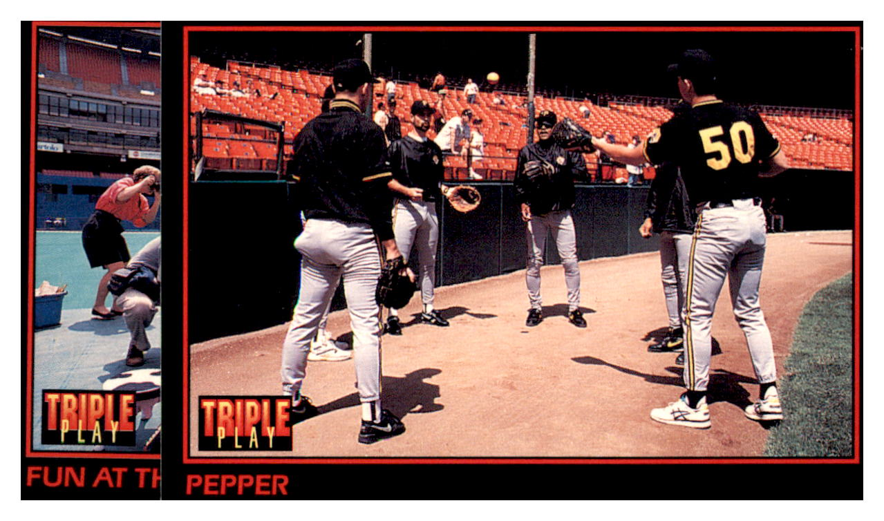 1993 Triple Play Pepper   Pittsburgh Pirates / Philadelphia Phillies
  Baseball Card GMMGD simple Xclusive Collectibles