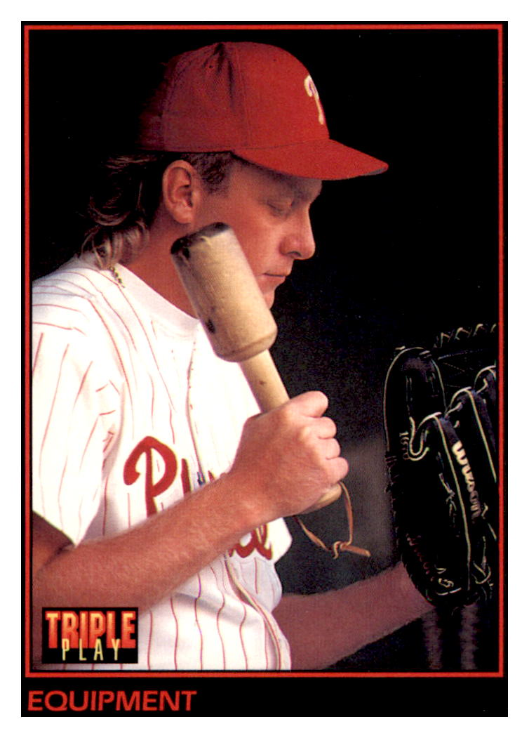 1993 Triple Play
  Equipment   Philadelphia Phillies /
  Cleveland Indians Baseball Card GMMGD simple Xclusive Collectibles