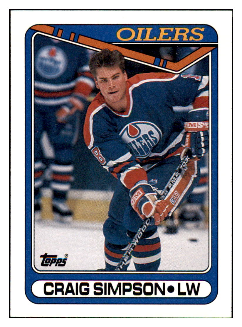 1990 Topps Craig
  Simpson   Edmonton Oilers Hockey Card
  GMMGD simple Xclusive Collectibles   