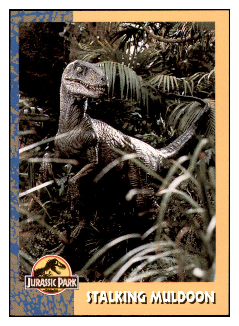 1993 Jurassic Park Stalking Muldoon Trading Card GMMGD simple Xclusive Collectibles
