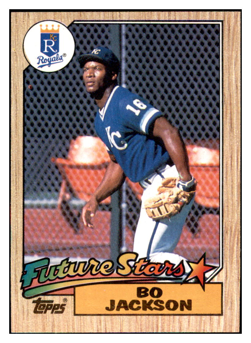 1987 Topps Bo Jackson   FS, RC Kansas City Royals Baseball Card
  GMMGD simple Xclusive Collectibles
