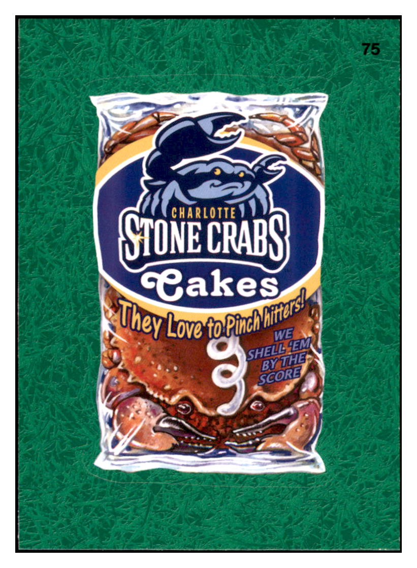2016 Topps MLB Wacky
Packages Charlotte Stone Crabs Cakes
Charlotte Stone Crabs Baseball Card GMMGD simple Xclusive Collectibles