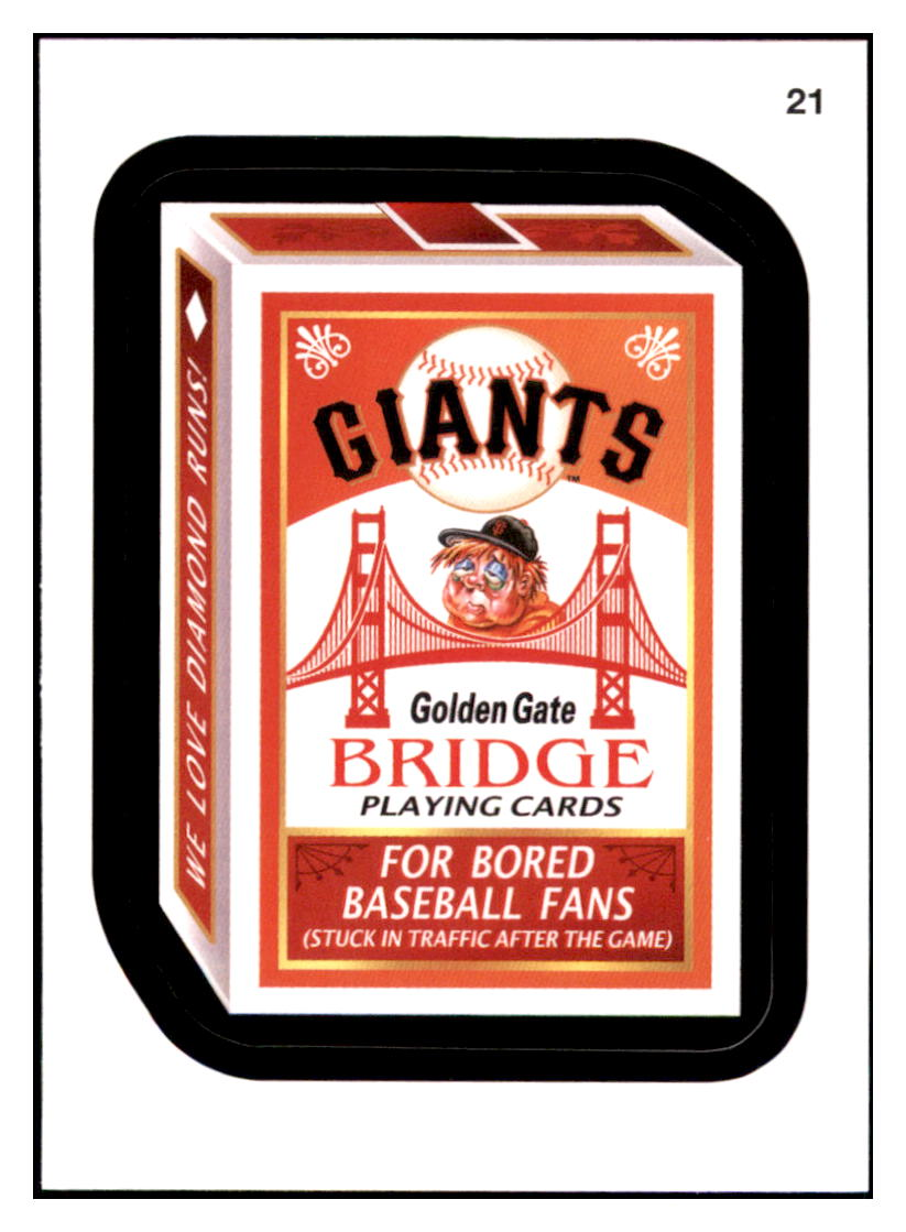 2016 Topps MLB Wacky
Packages Giants Bridge Playing Cards
San Francisco Giants Baseball Card GMMGD simple Xclusive Collectibles