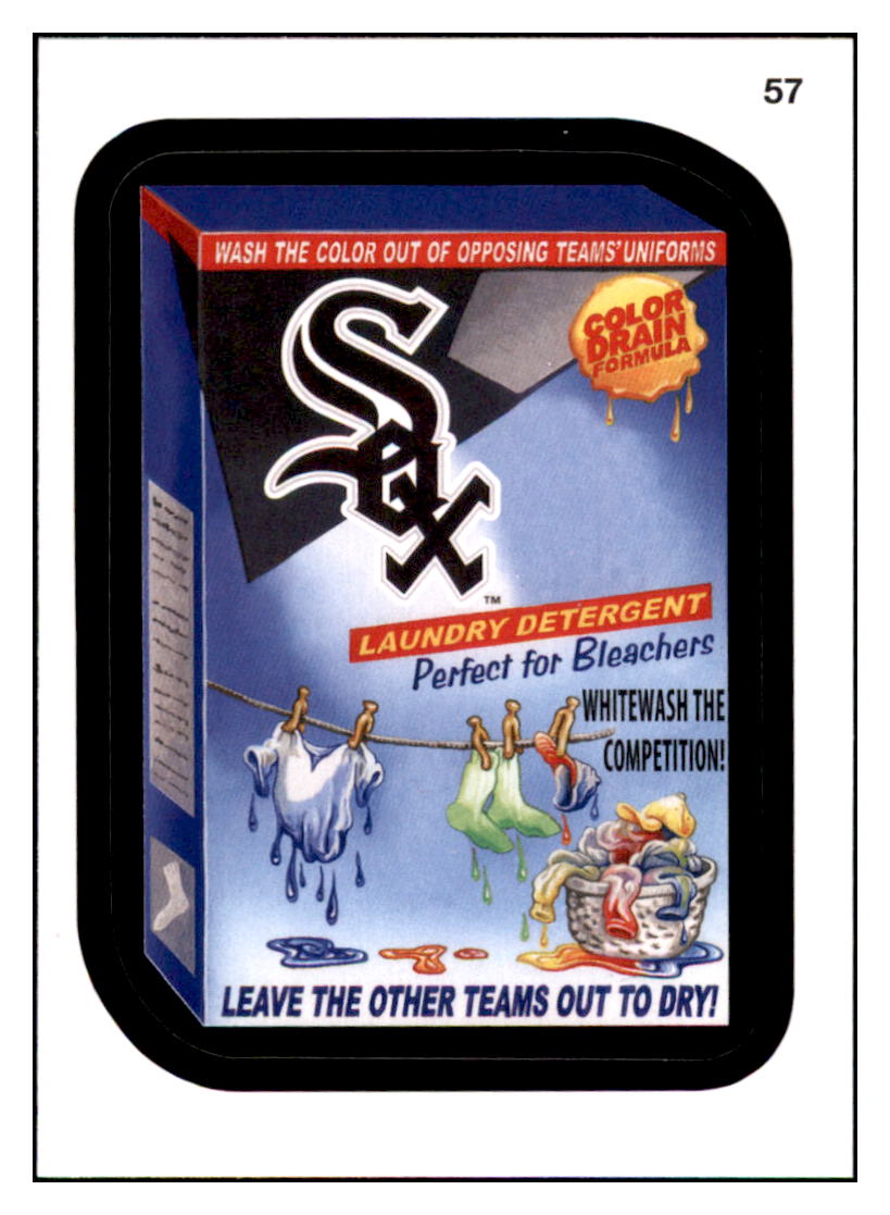 2016 Topps MLB Wacky
Packages White Sox Laundry Detergent Green Turf Border Chicago White Sox Baseball Card GMMGD simple Xclusive Collectibles