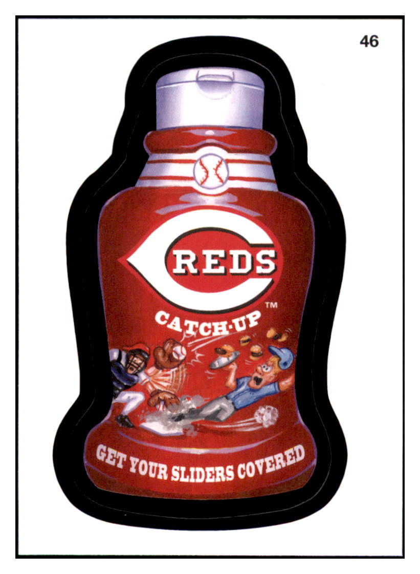 2016 Topps MLB Wacky
  Packages Reds Catch-Up   Cincinnati
  Reds Baseball Card GMMGD simple Xclusive Collectibles   