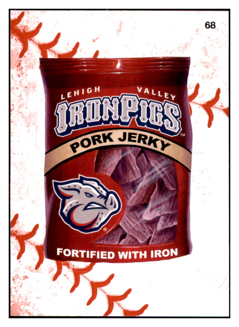 2016 Topps MLB Wacky
  Packages Lehigh Valley IronPigs Jerky  
  Lehigh Valley IronPigs Baseball Card GMMGD simple Xclusive Collectibles   
