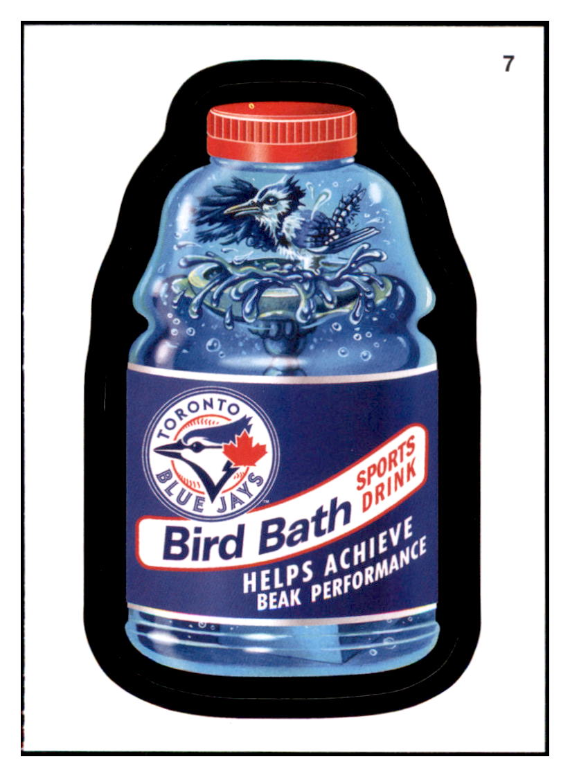 2016 Topps MLB Wacky
Packages Blue Jays Bird Bath Sports Drink
Toronto Blue Jays Baseball Card GMMGD simple Xclusive Collectibles