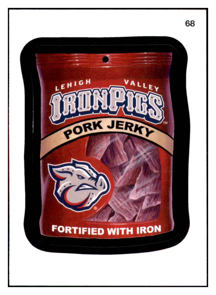 2016 Topps MLB Wacky
  Packages Lehigh Valley IronPigs Jerky  
  Lehigh Valley IronPigs Baseball Card GMMGD_1a simple Xclusive Collectibles   