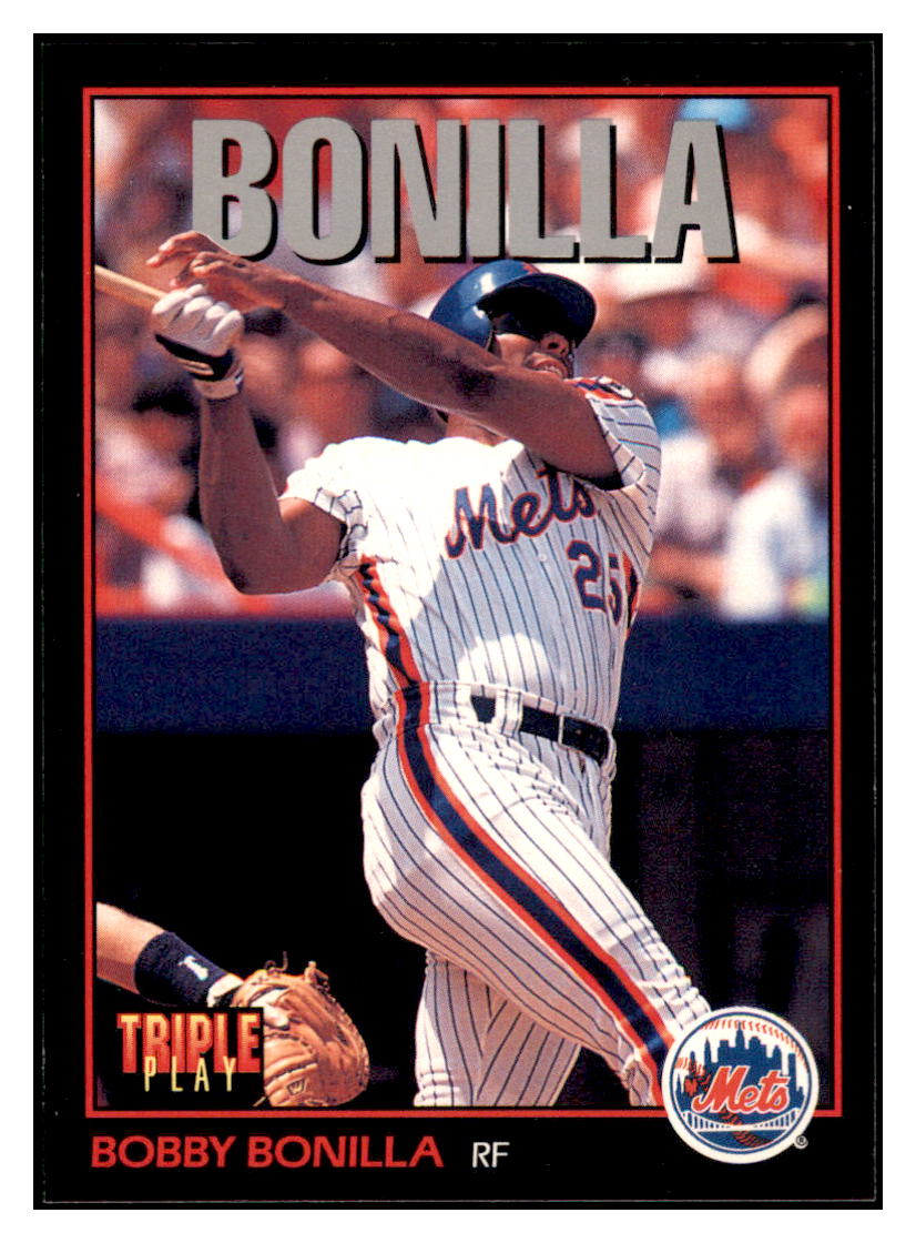 1993 Triple Play Bobby Bonilla New York Mets #173 Baseball Card GMMGD