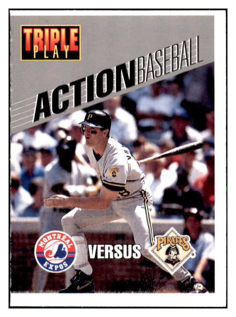 1993 Triple Play Andy Van
  Slyke Action  Pittsburgh Pirates
  Baseball Card GMMGD simple Xclusive Collectibles