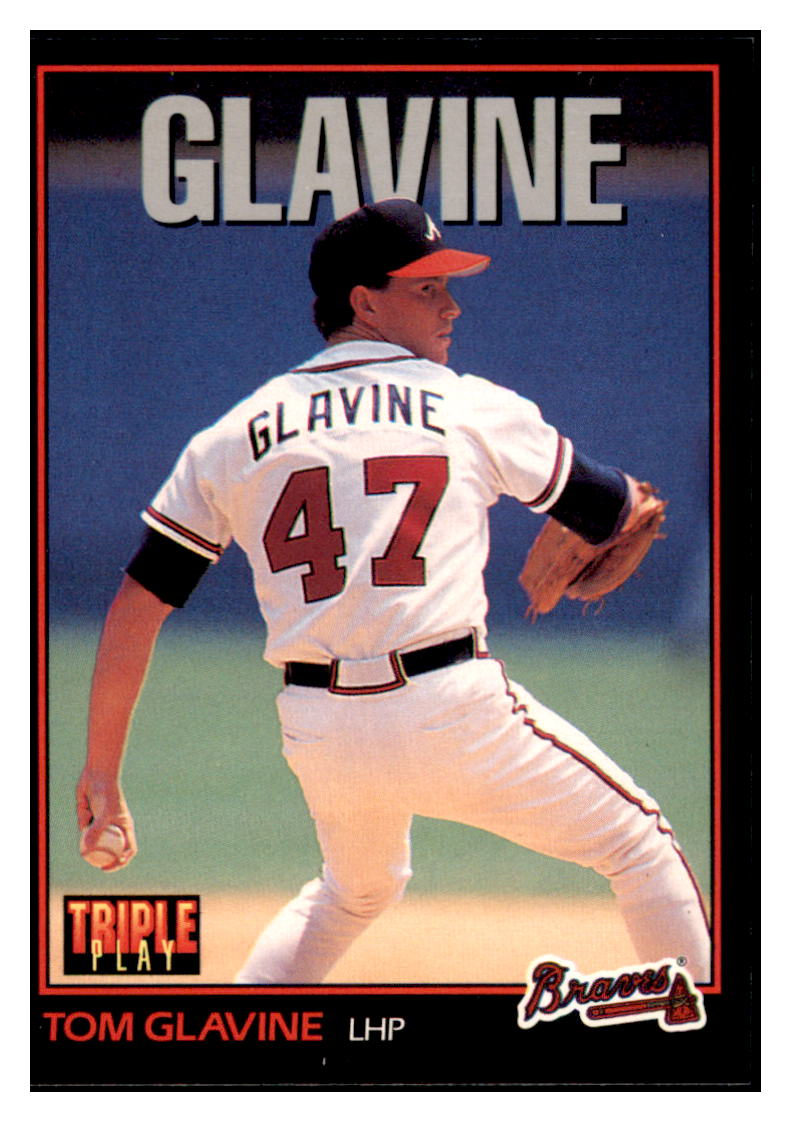 1993 Triple Play Tom
  Glavine   Atlanta Braves Baseball Card
  GMMGD simple Xclusive Collectibles
