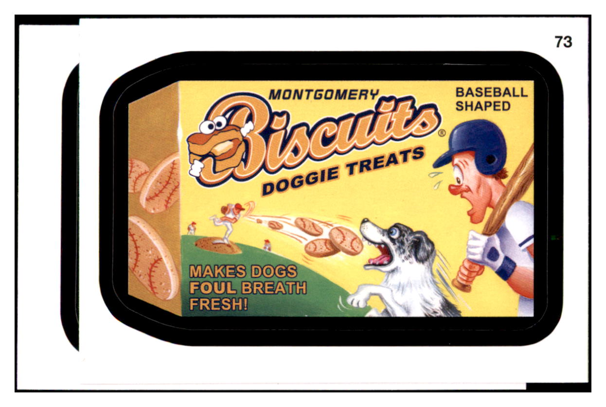 2016 Topps MLB Wacky
  Packages Montgomery Biscuits Doggie Treats  
  Montgomery Biscuits Baseball Card GMMGD simple Xclusive Collectibles   