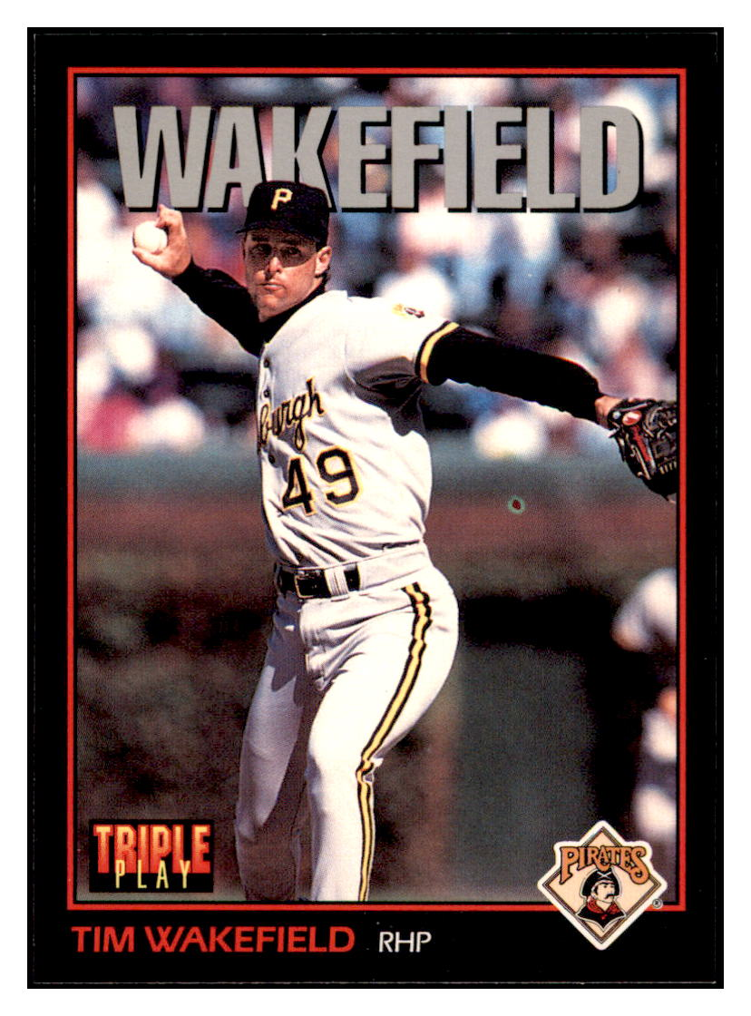 1993 Triple Play Tim
Wakefield Pittsburgh Pirates Baseball
Card GMMGD simple Xclusive Collectibles
