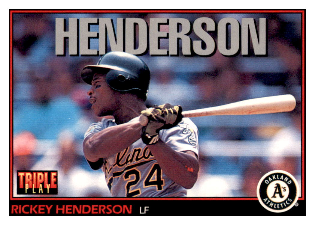 A's Rickey Henderson