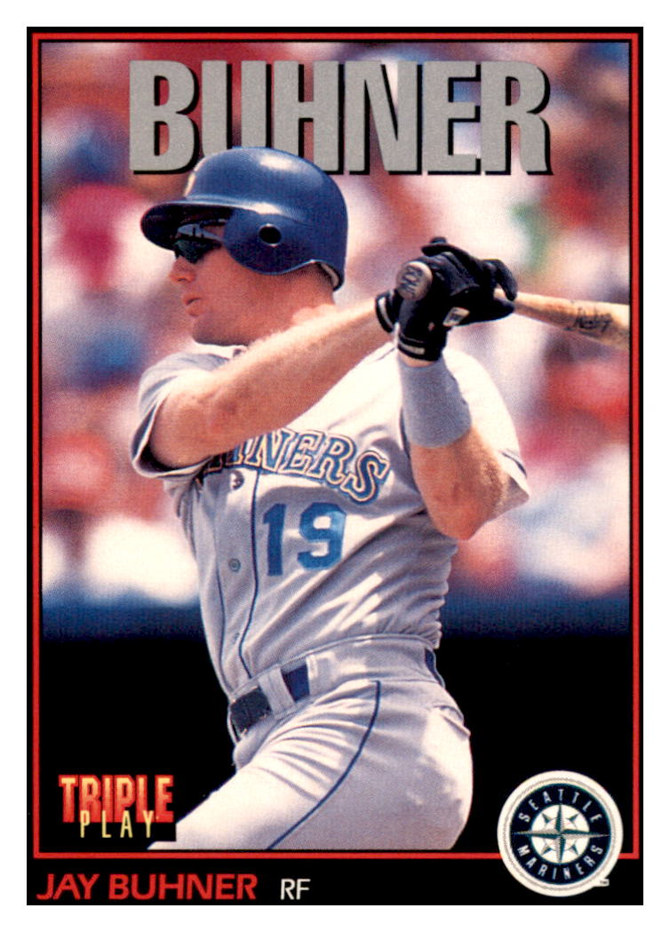 1993 Triple Play Jay
  Buhner   Seattle Mariners Baseball Card
  GMMGD simple Xclusive Collectibles