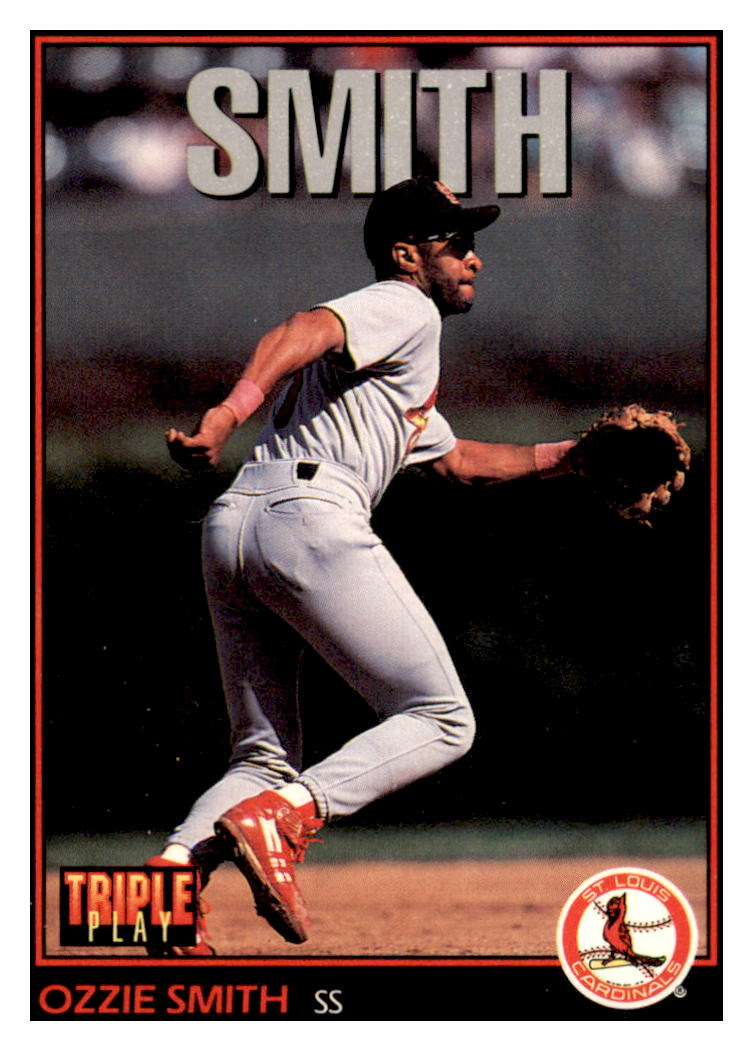 1993 Triple Play Ozzie
  Smith   St. Louis Cardinals Baseball
  Card GMMGD simple Xclusive Collectibles