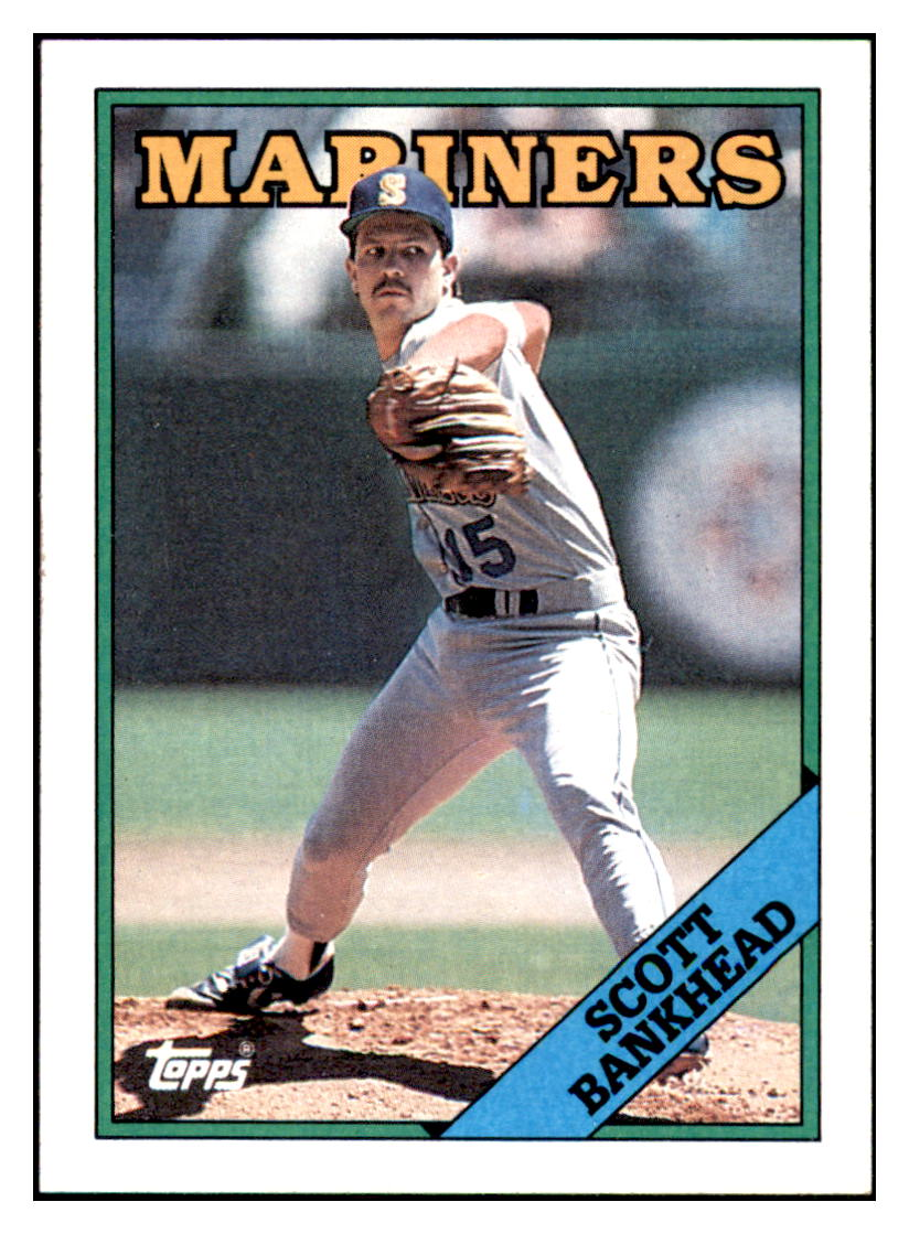 1988 Topps Scott
Bankhead Seattle Mariners Baseball
Card GMMGD simple Xclusive Collectibles