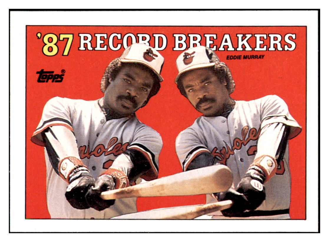 1988 Topps Eddie Murray 1987 Record Breakers Baltimore Orioles