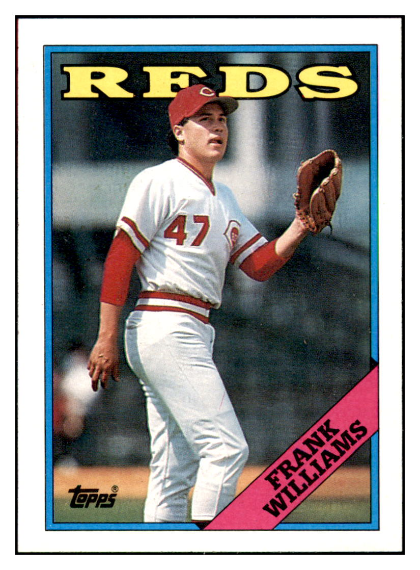 1988 Topps Frank
Williams Cincinnati Reds Baseball
Card GMMGD simple Xclusive Collectibles