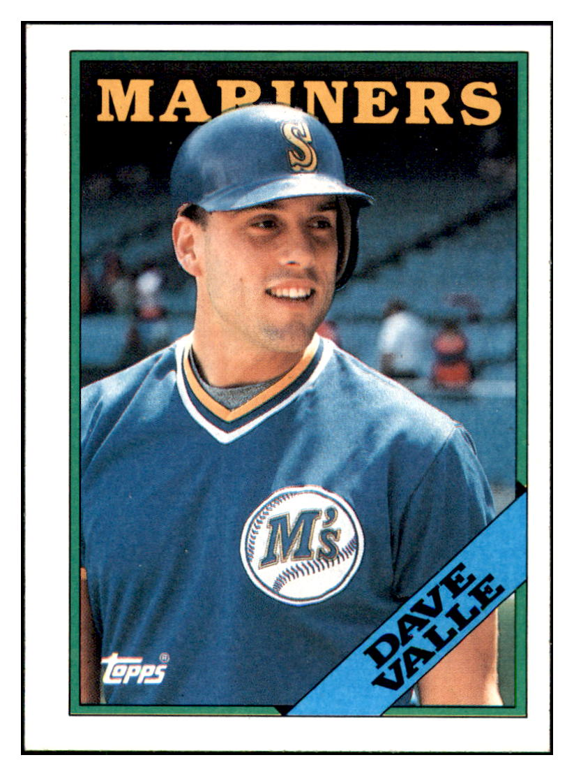 1988 Topps Dave Valle Seattle Mariners Baseball Card GMMGD simple Xclusive Collectibles