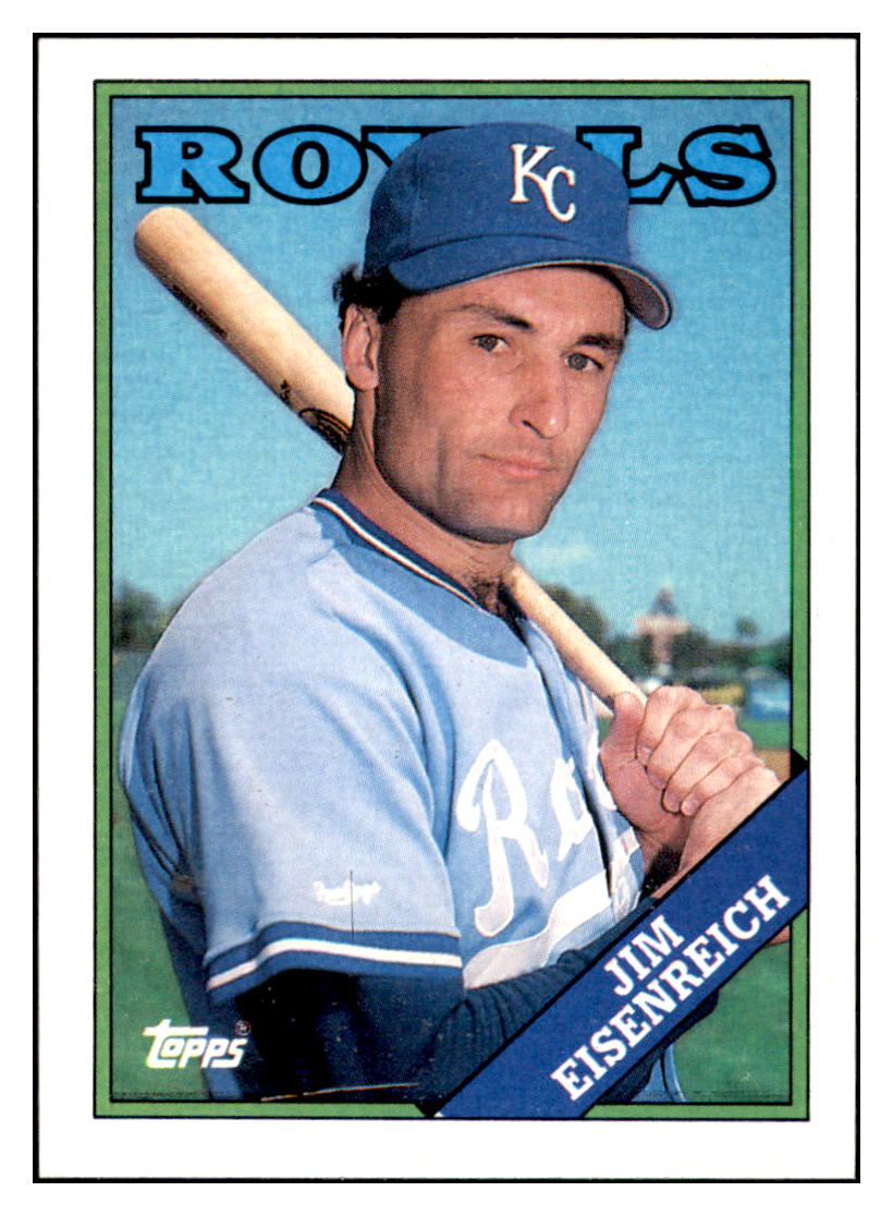 1988 Topps Jim
Eisenreich Kansas City Royals
Baseball Card GMMGD simple Xclusive Collectibles