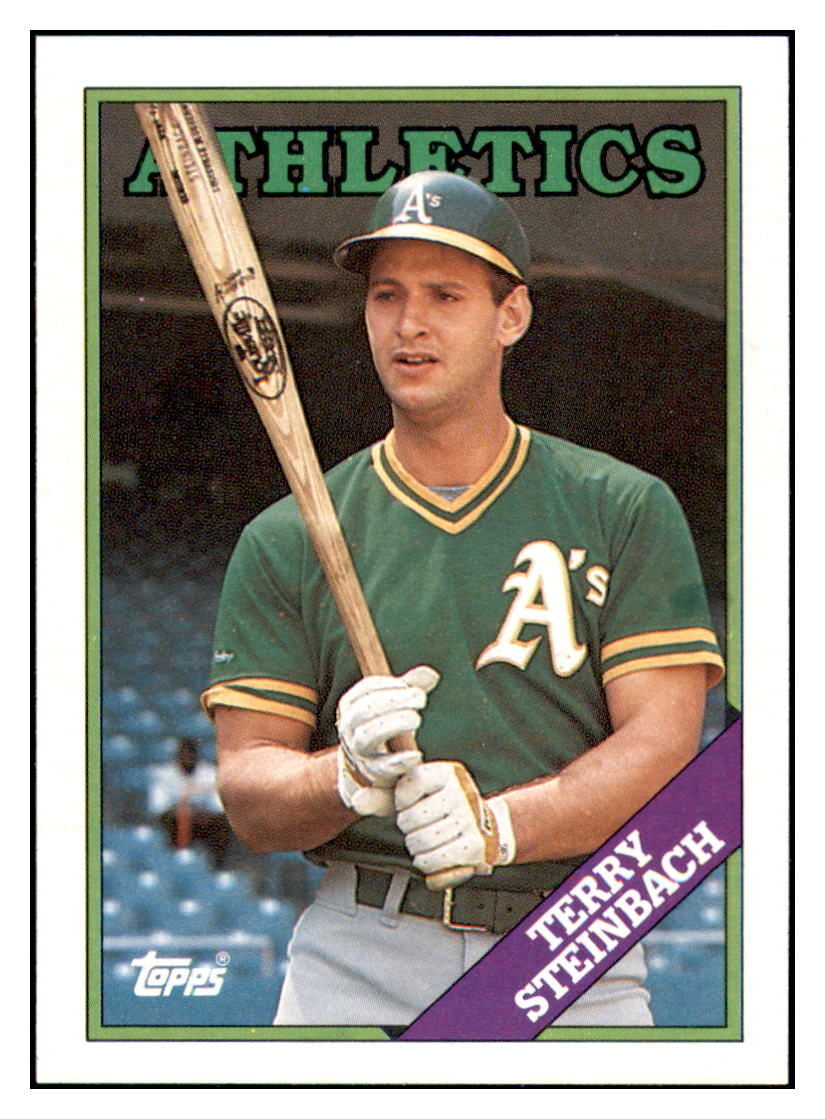 1988 Topps Terry
Steinbach Oakland Athletics Baseball
Card GMMGD simple Xclusive Collectibles