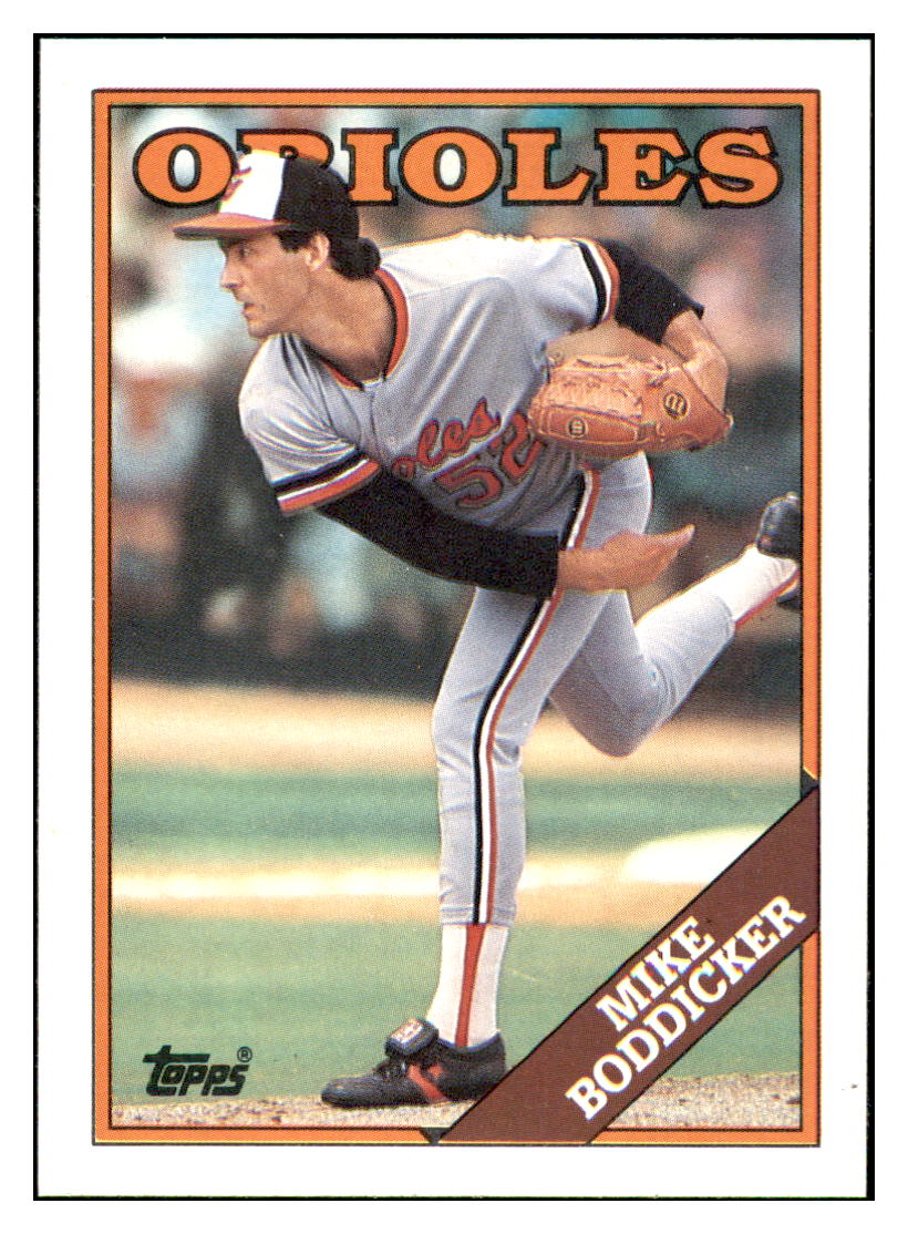 1988 Topps Mike
  Boddicker   Baltimore Orioles Baseball
  Card GMMGD simple Xclusive Collectibles   