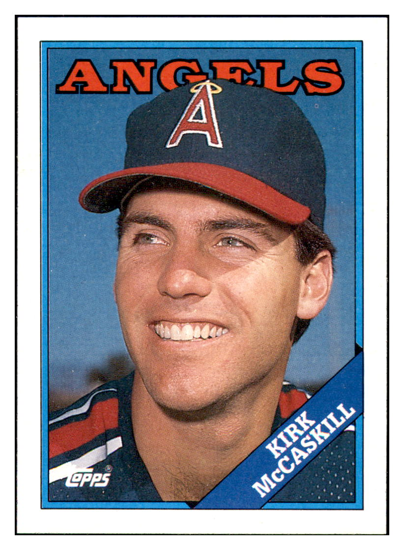 1988 Topps Kirk
  McCaskill   California Angels Baseball
  Card GMMGD simple Xclusive Collectibles   