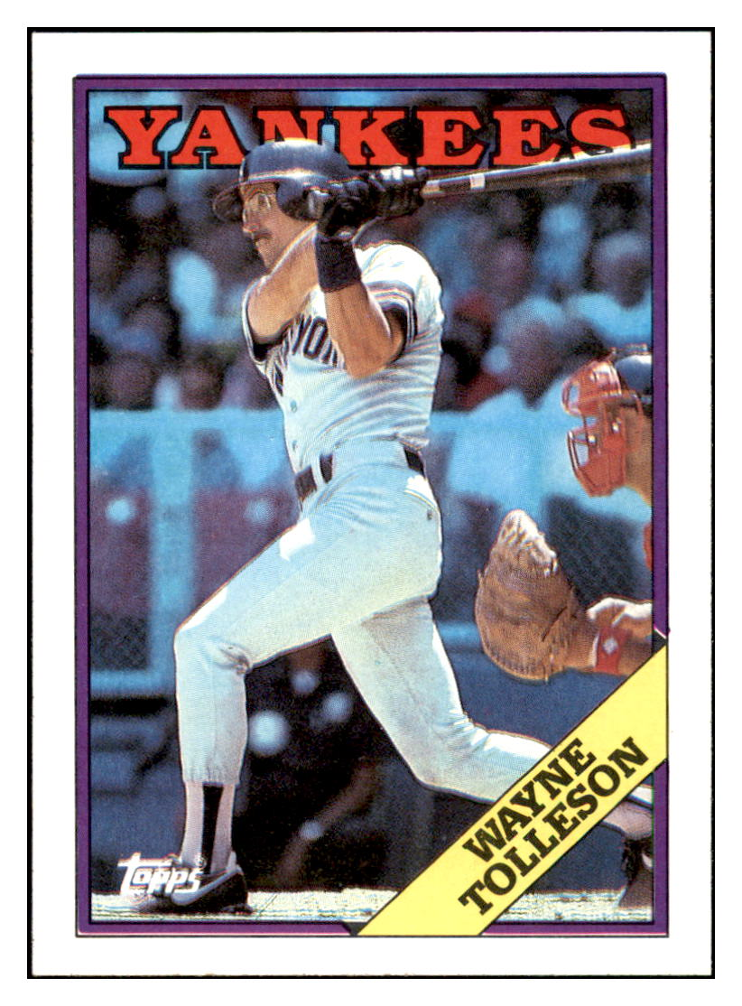 1988 Topps Wayne
Tolleson New York Yankees Baseball
Card GMMGD simple Xclusive Collectibles