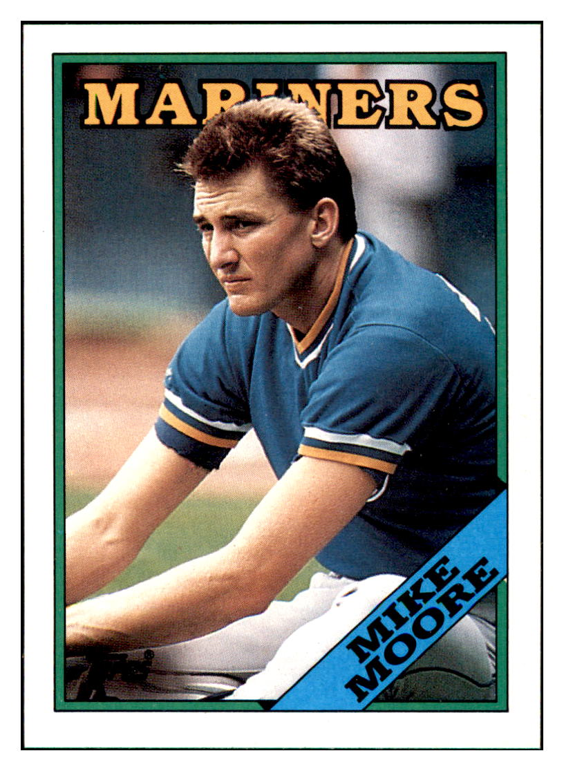 1988 Topps Mike Moore Seattle Mariners Baseball Card GMMGD simple Xclusive Collectibles