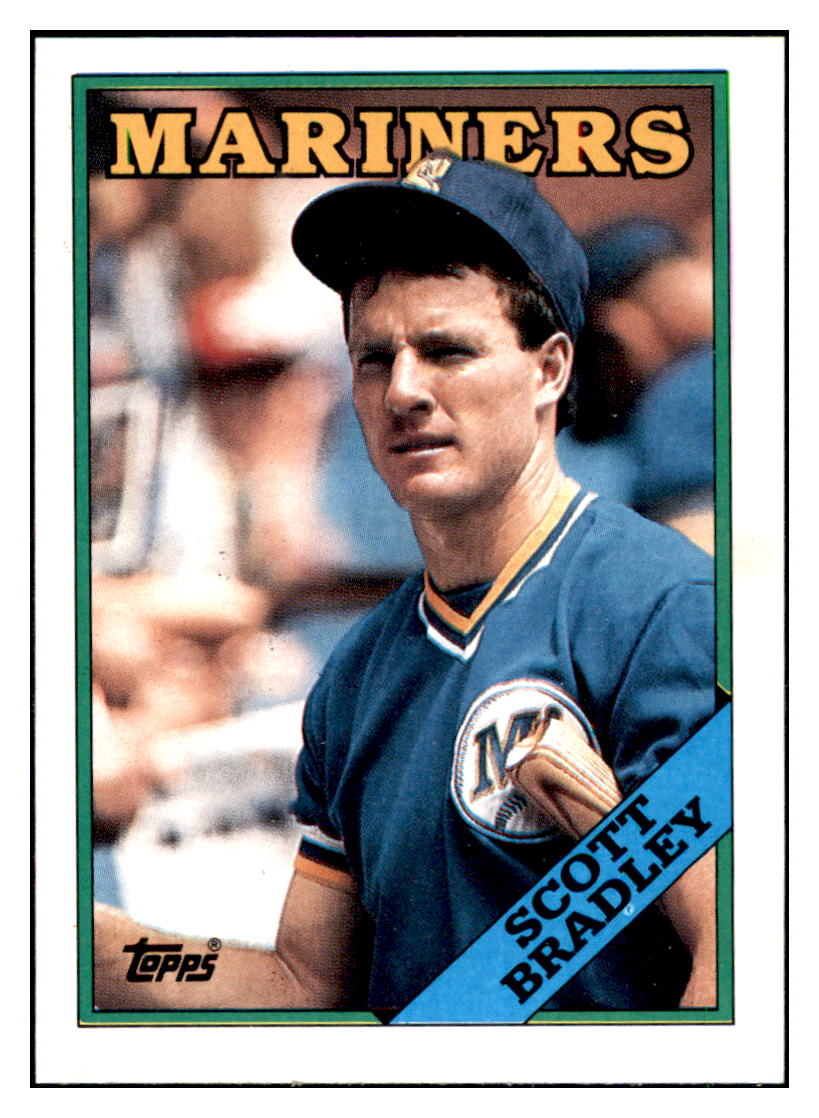 1988 Topps Scott
Bradley Seattle Mariners Baseball
Card GMMGD simple Xclusive Collectibles
