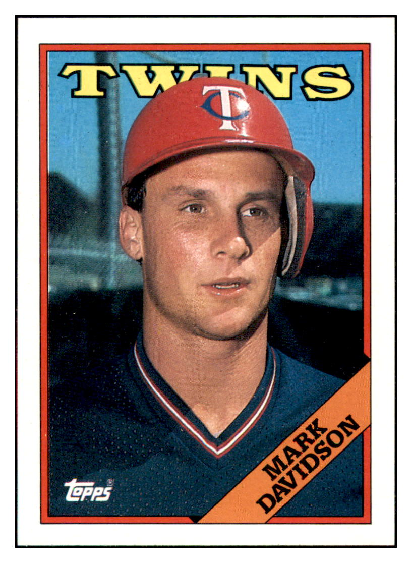 1988 Topps Mark
Davidson RC Minnesota Twins Baseball
Card GMMGD simple Xclusive Collectibles