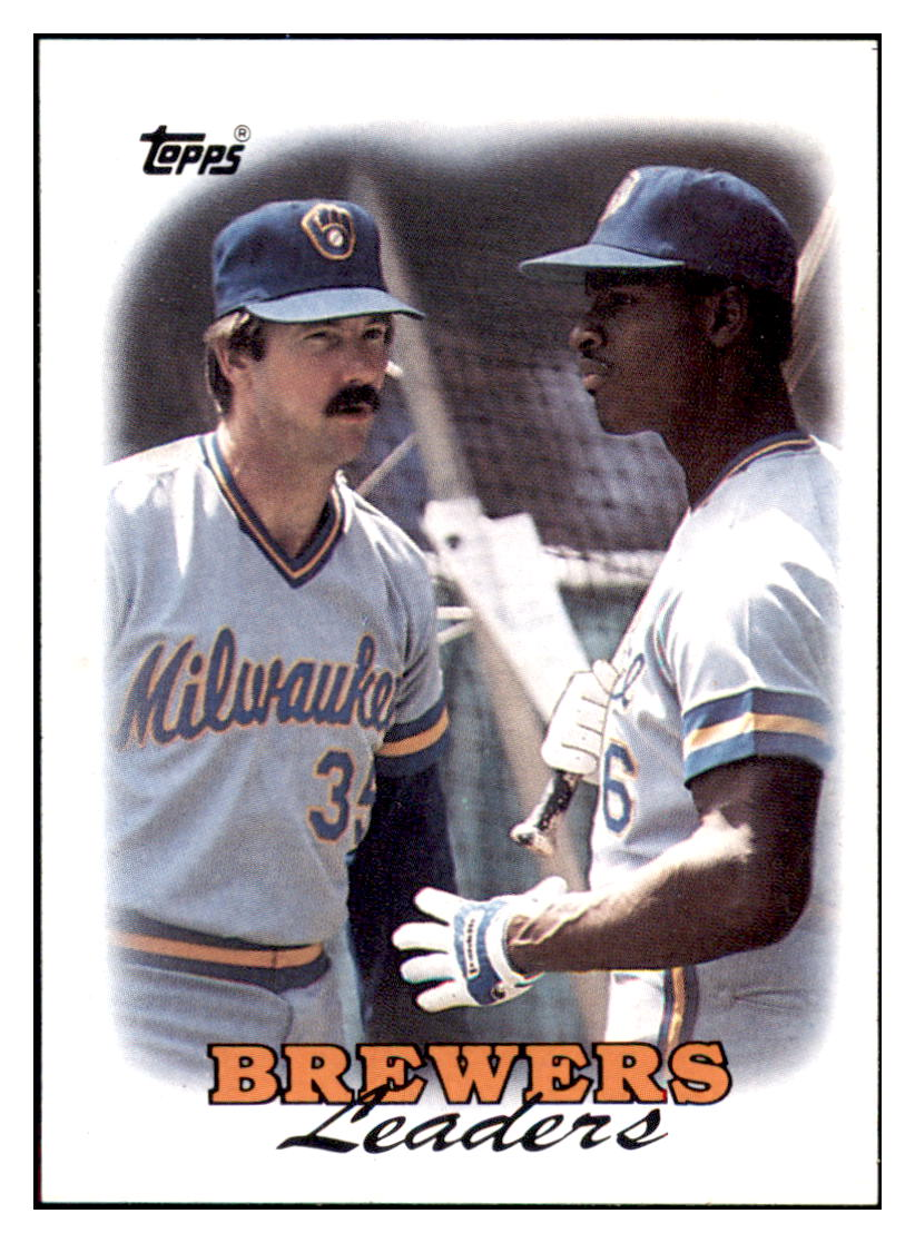 1988 Topps Brewers Leaders
TL Milwaukee Brewers Baseball Card
GMMGD simple Xclusive Collectibles