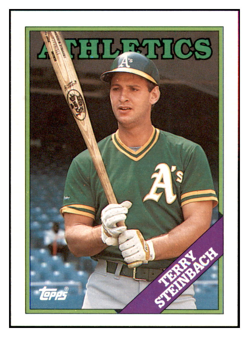 1988 Topps Terry
Steinbach Oakland Athletics Baseball
Card GMMGD_1a simple Xclusive Collectibles