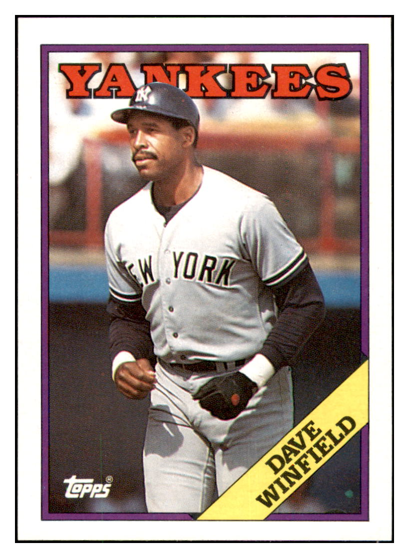 1988 Topps Dave
  Winfield   New York Yankees Baseball
  Card GMMGD_1a simple Xclusive Collectibles   