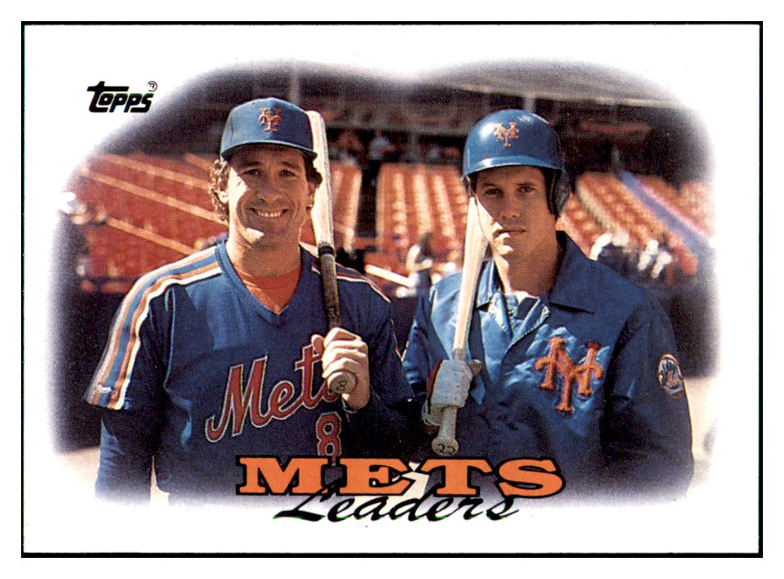 1988 Topps Mets Leaders
TL New York Mets Baseball Card GMMGD_1a simple Xclusive Collectibles