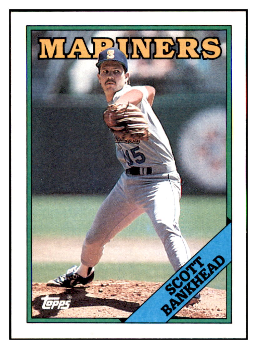 1988 Topps Scott
Bankhead Seattle Mariners Baseball
Card GMMGD_1a simple Xclusive Collectibles