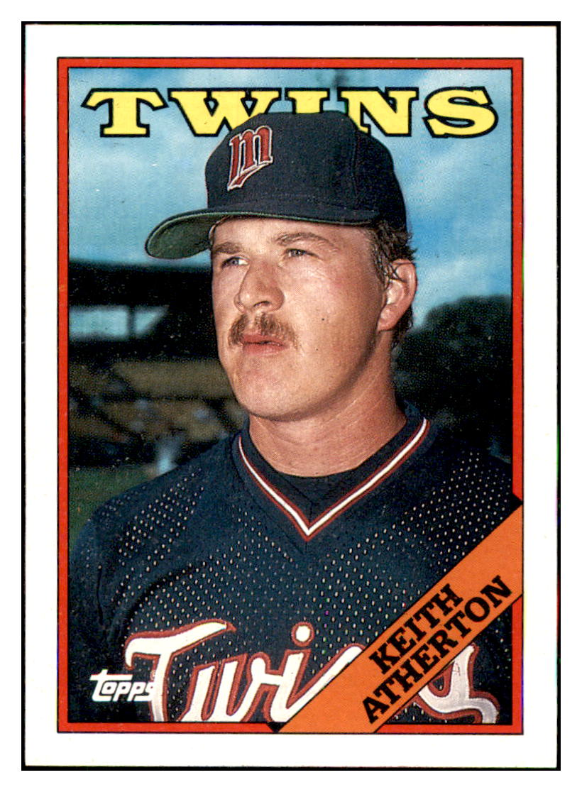 1988 Topps Keith
Atherton Minnesota Twins Baseball
Card GMMGD simple Xclusive Collectibles
