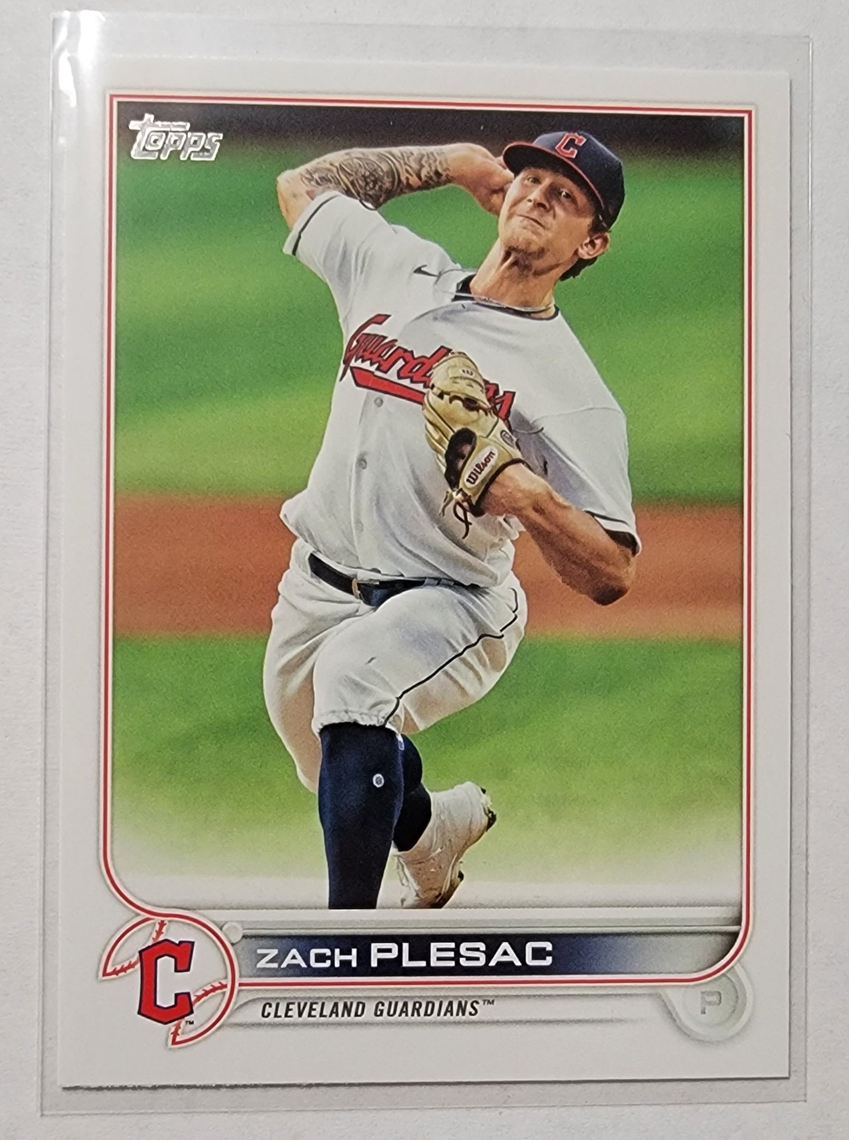2022 Topps Series 2 Zach Plesac Baseball Card AVM1 simple Xclusive Collectibles