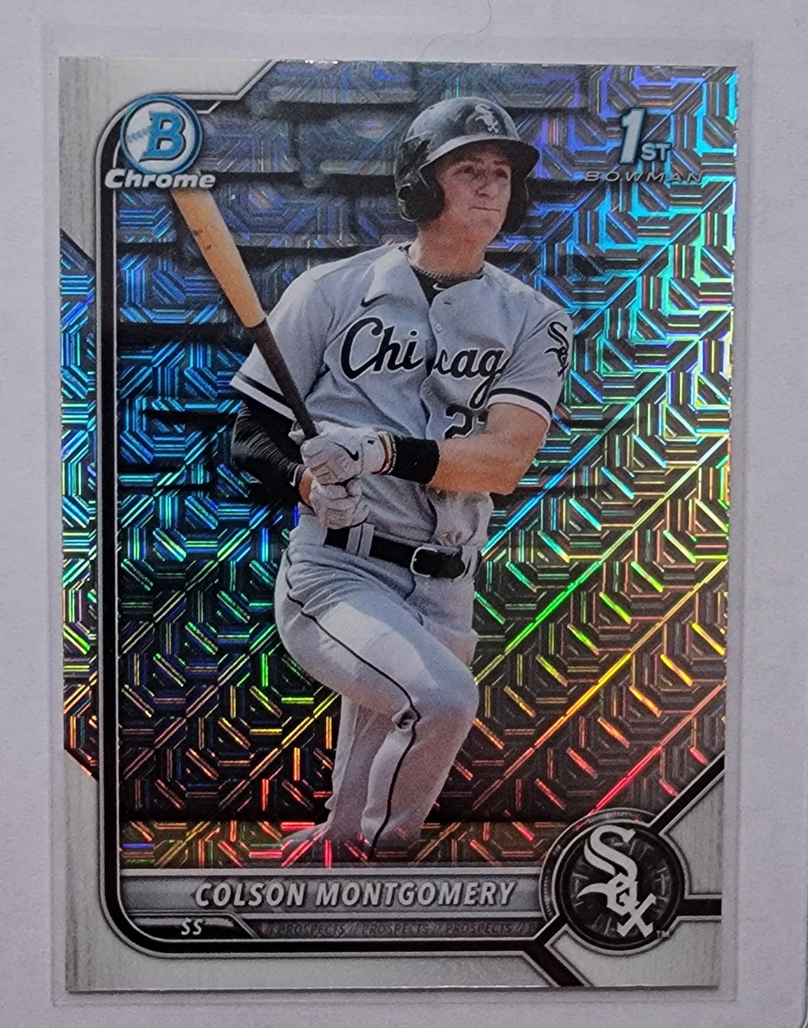 2022 Bowman Colson Montgomery Mojo Refractor Baseball Card AVM1 simple Xclusive Collectibles