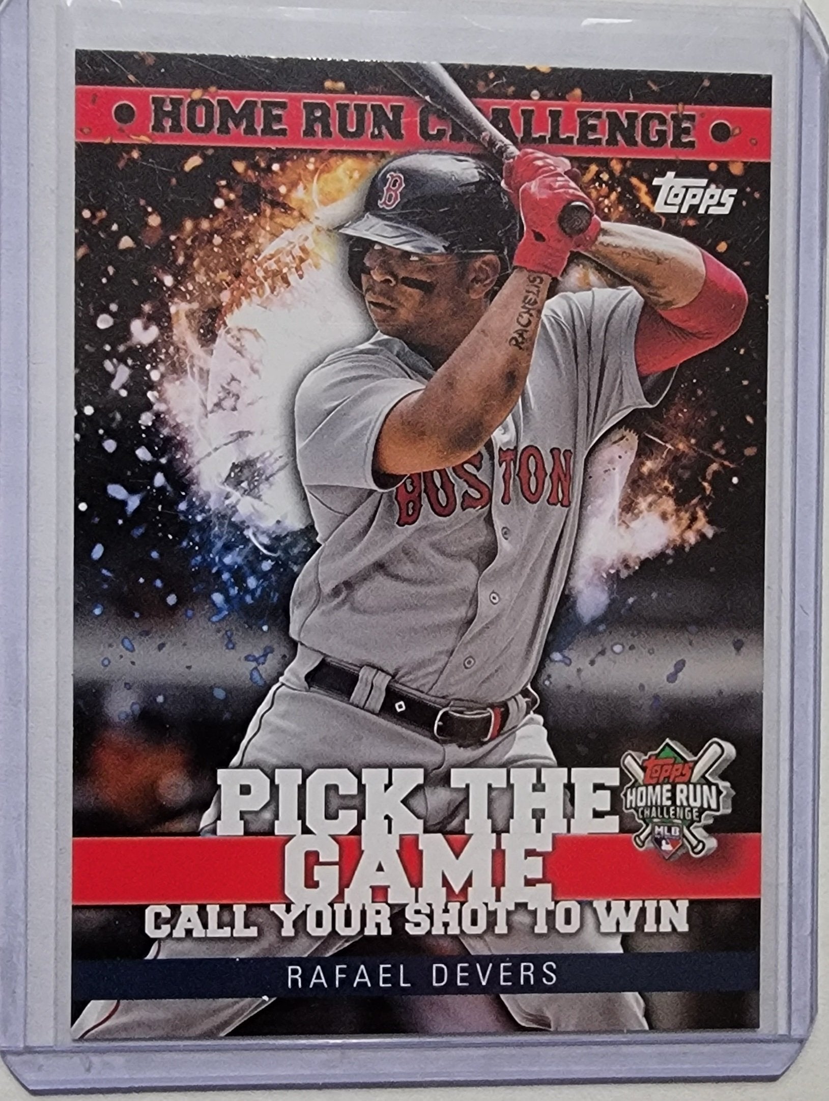 2022 Topps Series 2 Rafael Devers Pick the Game Unscratched Insert Baseball Card AVM1 simple Xclusive Collectibles