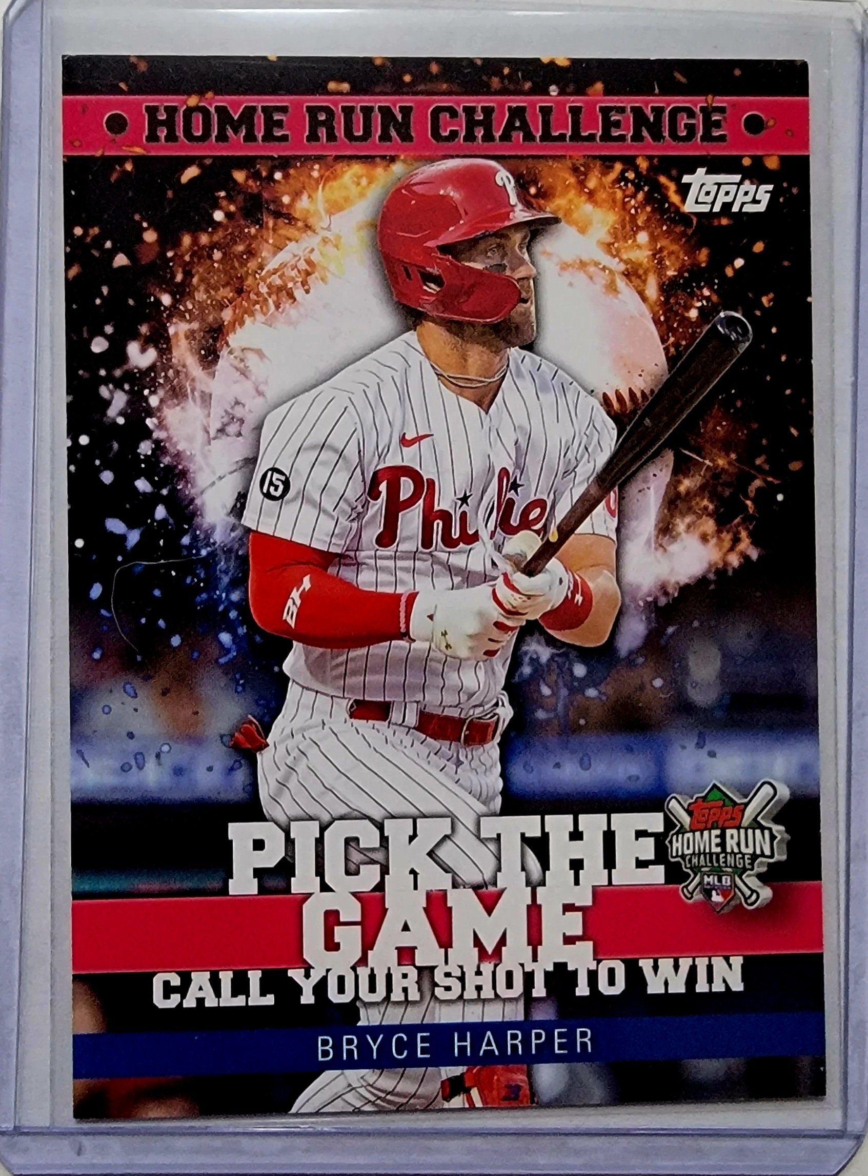2022 Topps Series 2 Bryce Harper Homerun Challenge unscratched Insert Baseball Card AVM1 simple Xclusive Collectibles