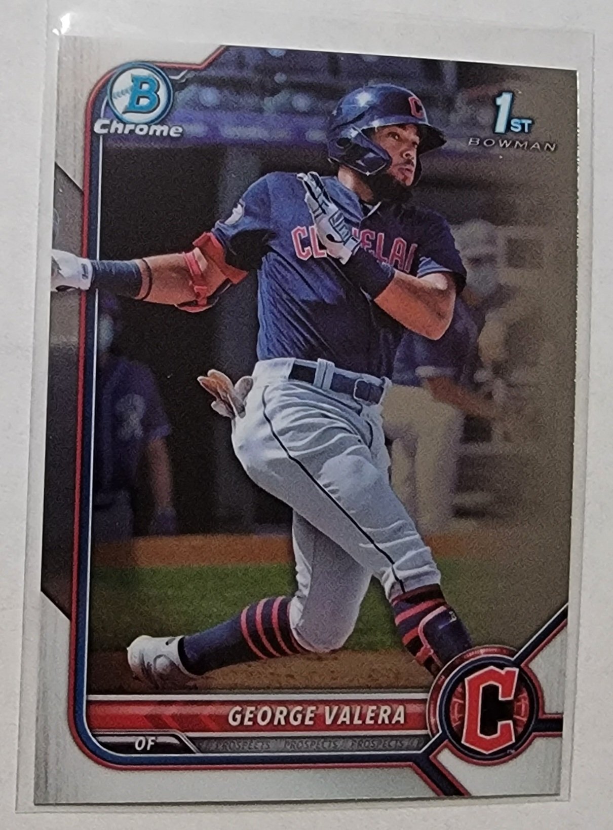2022 Bowman Chrome George Valera Mega Box 1st on Bowman Baseball Card AVM1 simple Xclusive Collectibles