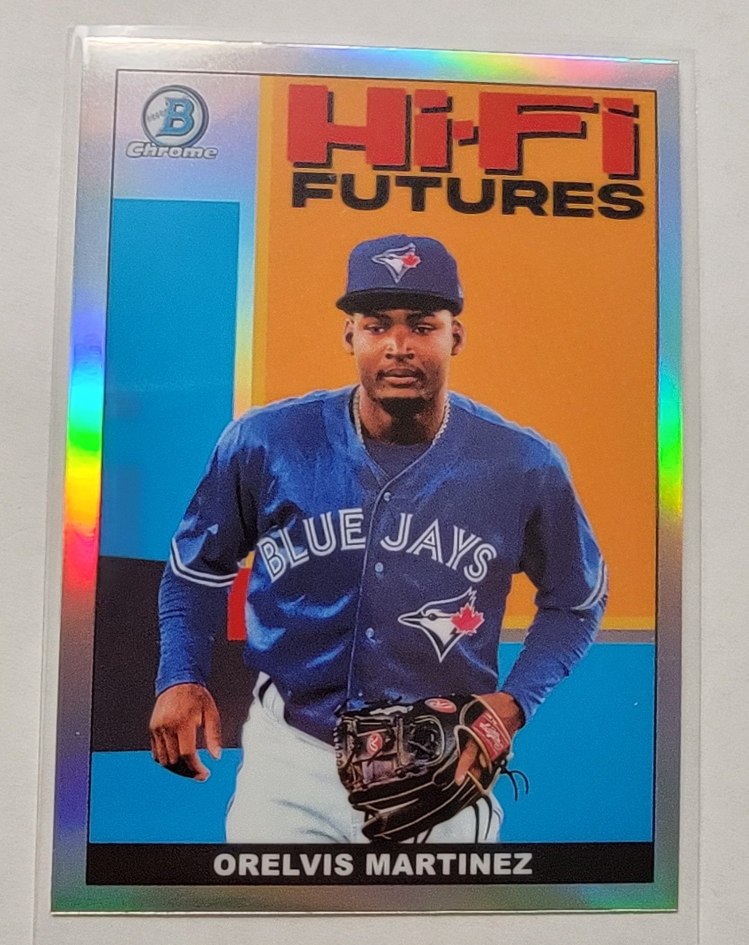 2022 Bowman Chrome Orelvis Martinez Mega Box Hi-Fi Futures Refractor Baseball Card AVM1 simple Xclusive Collectibles