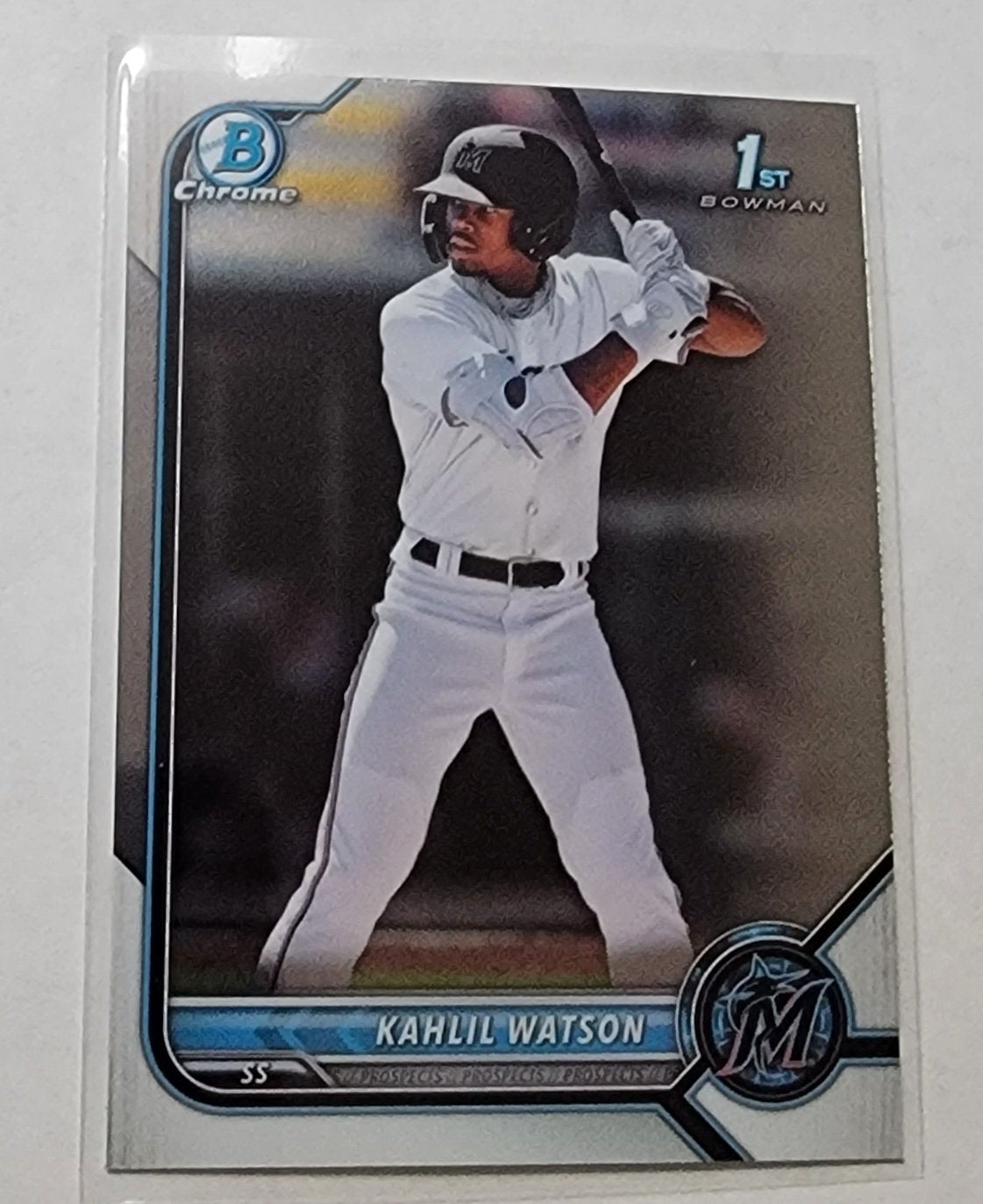 2022 Bowman Chrome Khalil Watson Mega Box 1st on Bowman Baseball Card AVM1 simple Xclusive Collectibles