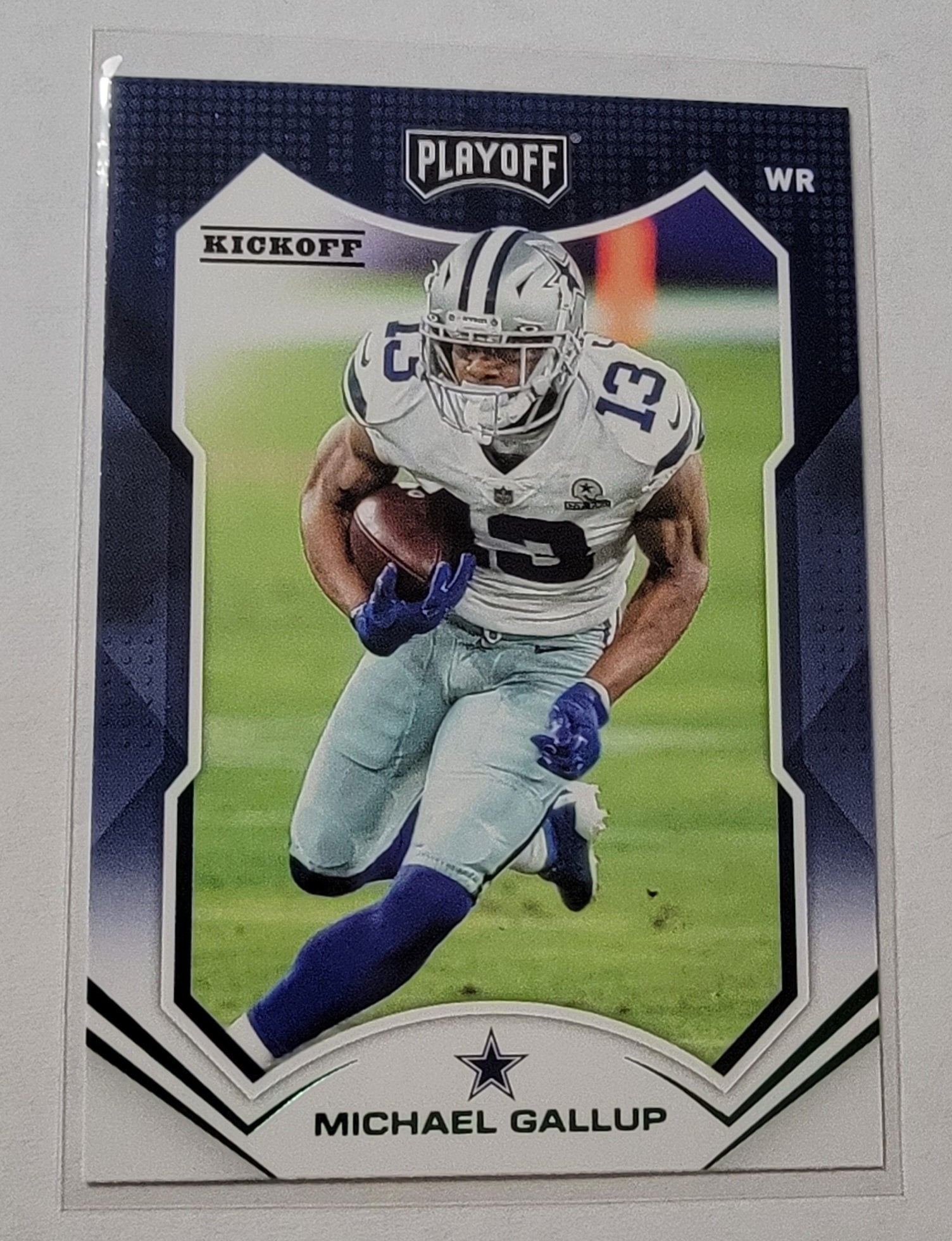 2021 Panini Playoff Michael Gallup Green Kickoff Insert Football Card AVM1 simple Xclusive Collectibles