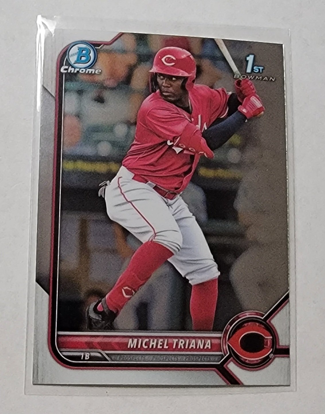 2022 Bowman Chrome Michel Triana Mega Box 1st on Bowman Baseball Card AVM1_1a simple Xclusive Collectibles