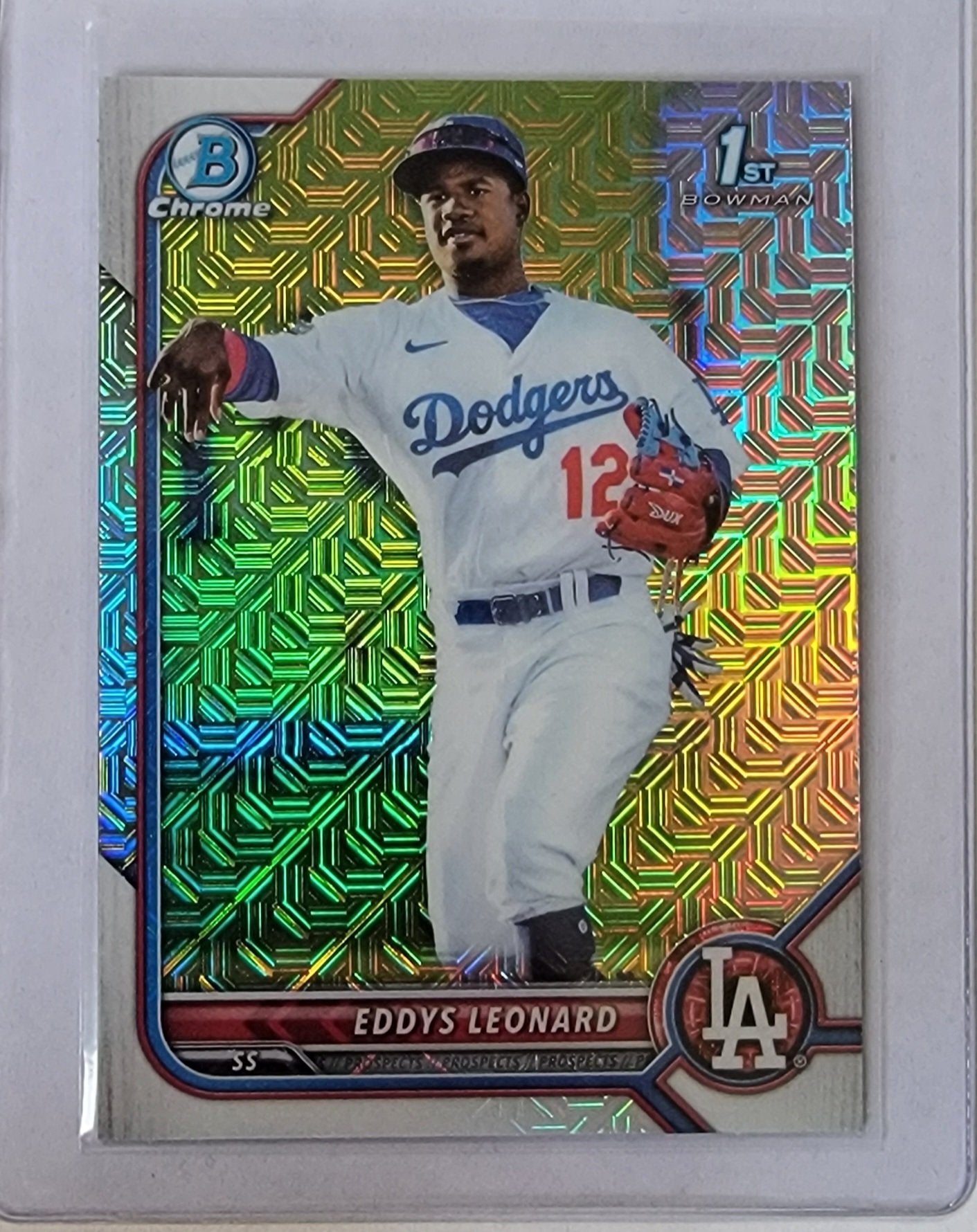 2022 Bowman Chrome Eddys Leonard Mega Box Mojo Refractor Baseball Card AVM1 simple Xclusive Collectibles